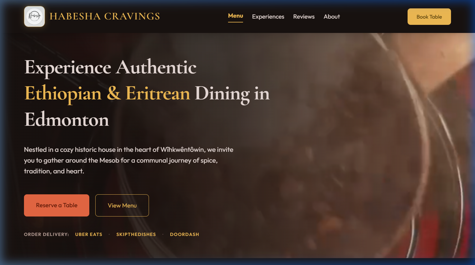 Habesha Cravings Live Demo — Click to Visit
